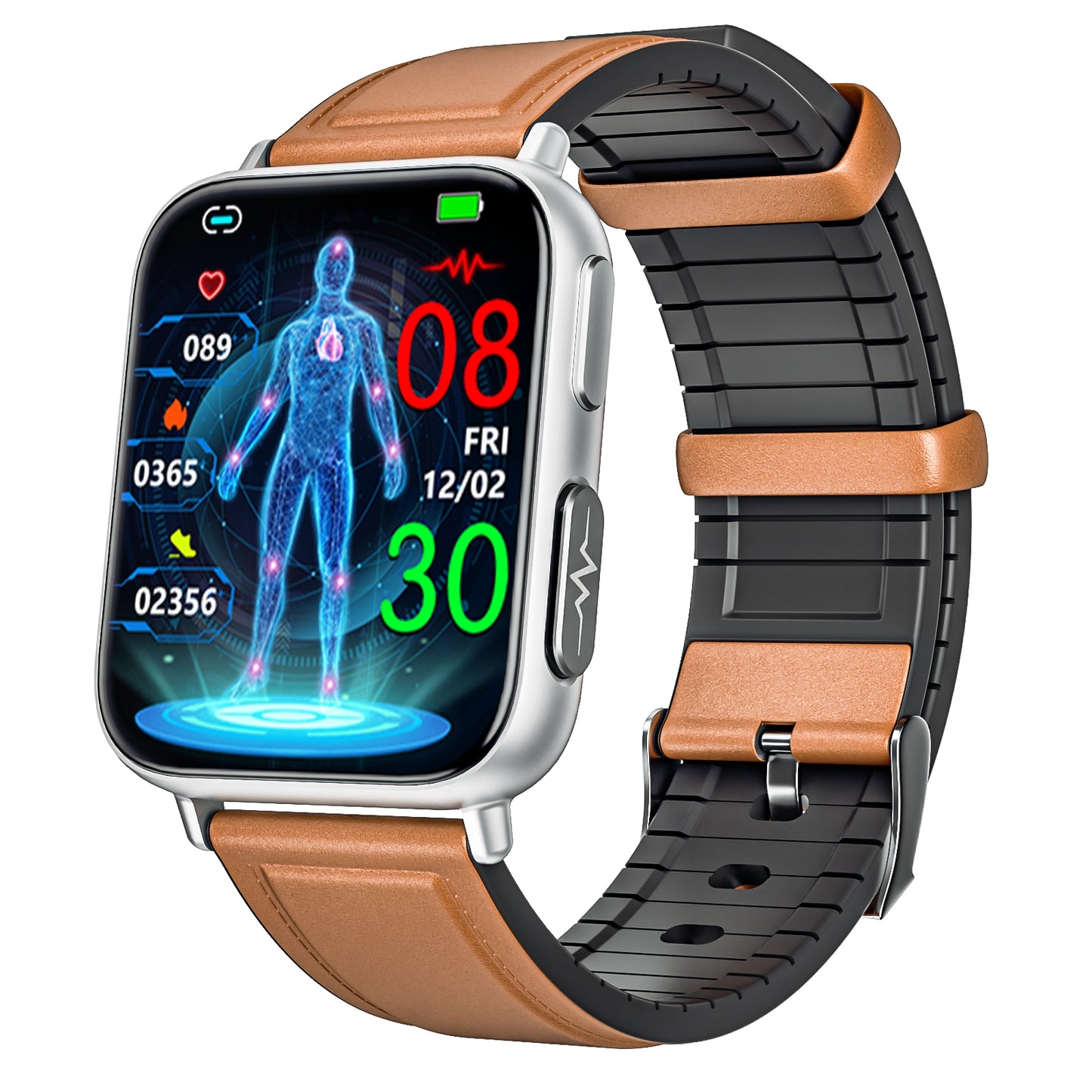 GT5 Pro Blood Sugar Smartwatch with Blood Pressure + ECG + Sleep Fitness Tracker