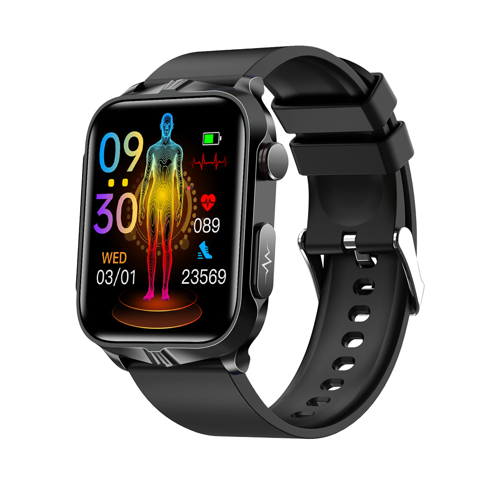 GT5 Pro Blood Sugar Smartwatch with Blood Pressure + ECG + Sleep Fitness Tracker