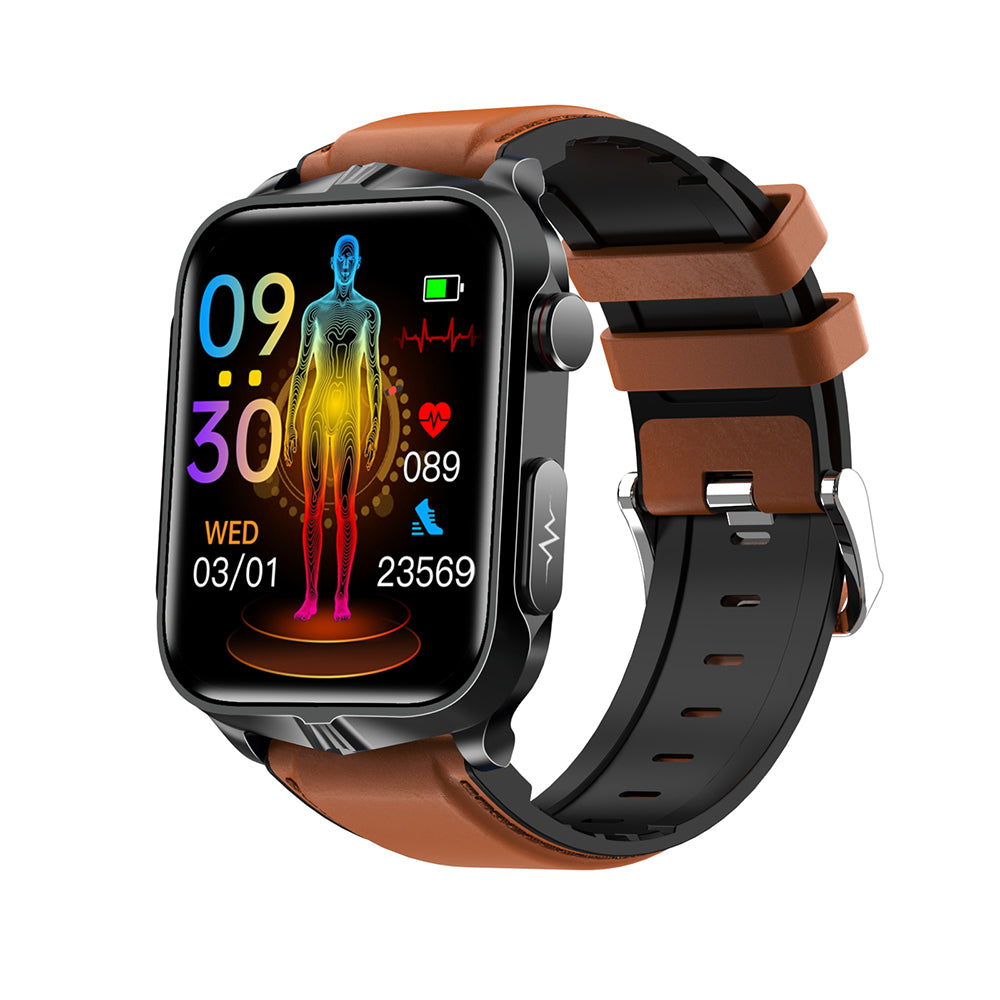 GT5 Pro Blood Sugar Smartwatch with Blood Pressure + ECG + Sleep Fitness Tracker