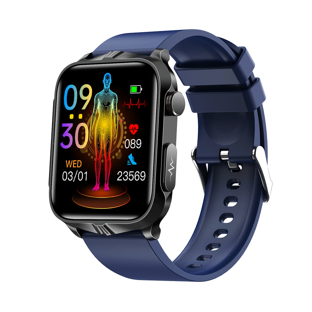 GT5 Pro Blood Sugar Smartwatch with Blood Pressure + ECG + Sleep Fitness Tracker