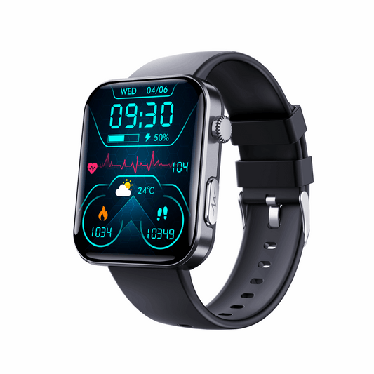 Fall Detection Watch For Seniors with Blood Glucose Monitoring +Blood Pressure + ECG + Heart Rate+SpO2 + Fitness Tracking + Free Watch Gift🎁