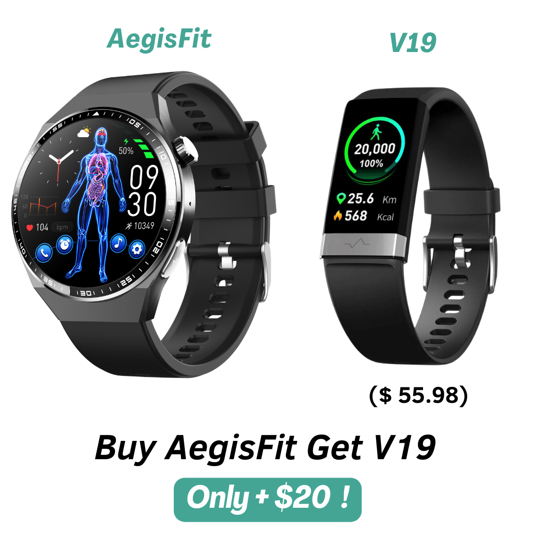 MorePro AegisFit Fall Detection Smartwatch with Advanced ECG Blood P