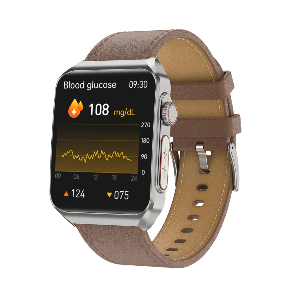 MorePro ElectroPulse Smartwatch with SOS+BP+HR+ECG+ BG+SpO2 health monitoring supports voice calls and fitness tracking🔥