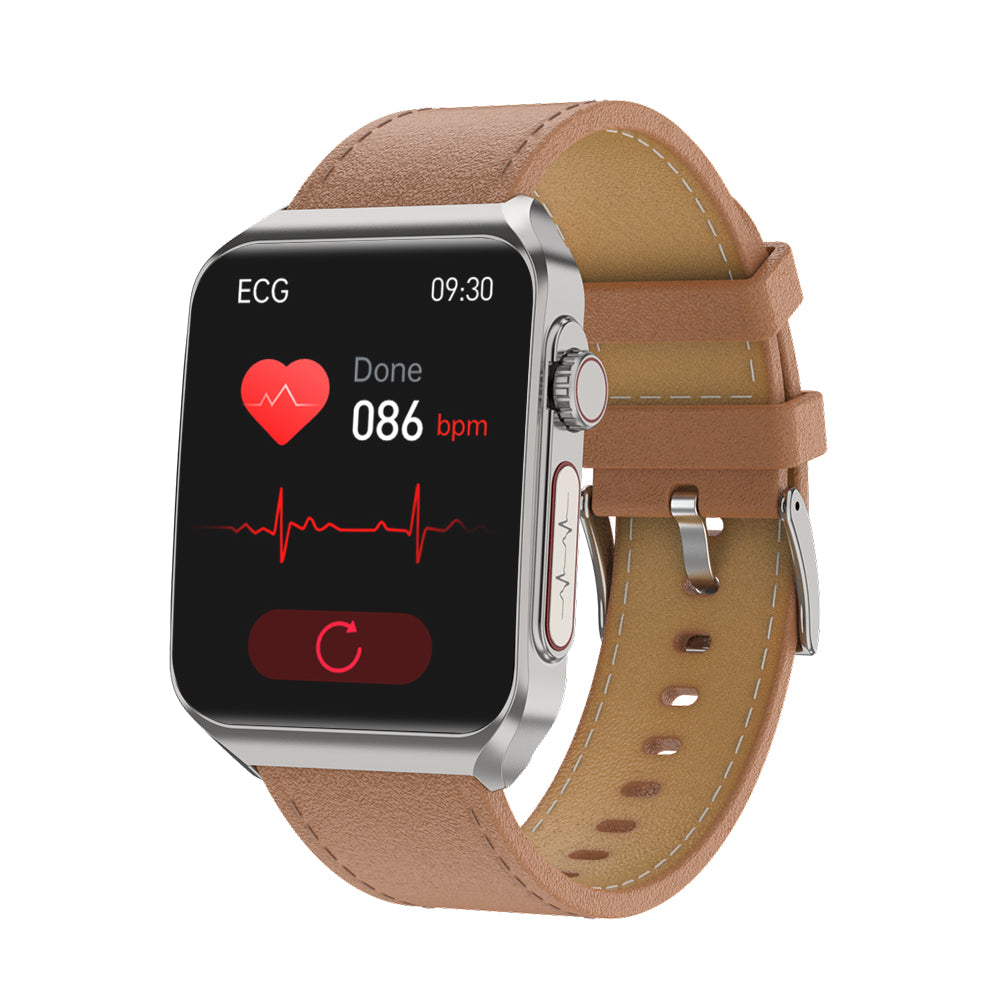 MorePro ElectroPulse Smartwatch with SOS+BP+HR+ECG+ BG+SpO2 health monitoring supports voice calls and fitness tracking🔥