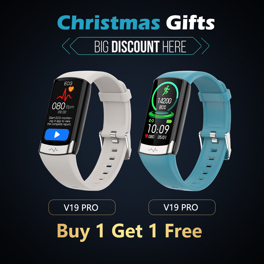 MorePro® V19pro ECG Fitness Tracker With Blood Pressure Monitoring-Christmas Gifts - Buy One Get One Free 🎁-US